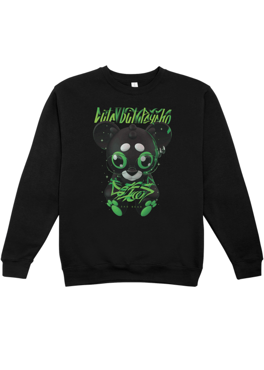 Cute Modern Bear Green Sweater